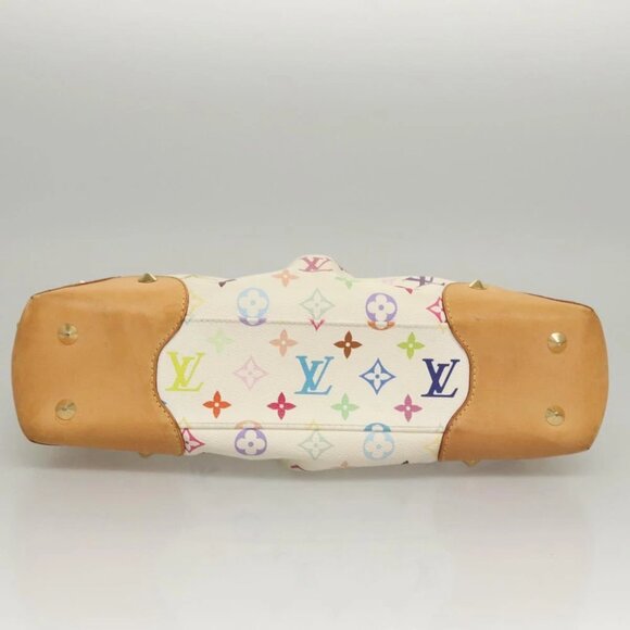 LOUIS VUITTON Monogram Multicolor Judy GM Shoulder Bag White M40253 Auth MX042V - Picture 6 of 14
